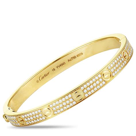 cartier gold bracelet women|cartier love bracelet gold diamonds.